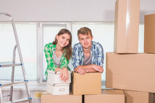 Young Couple Moving In To New Home Together.