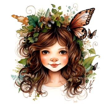 Watercolor Magical Fairies. Fantasy Clipart.  Sublimation Watercolour