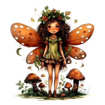 Watercolor Magical Fairies. Fantasy Clipart.  Sublimation Watercolour