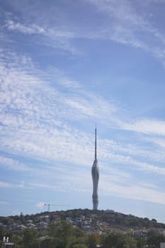 turkey istanbul 17 june 2023. Kucuk Camlica TV Radio Tower in Istanbul.