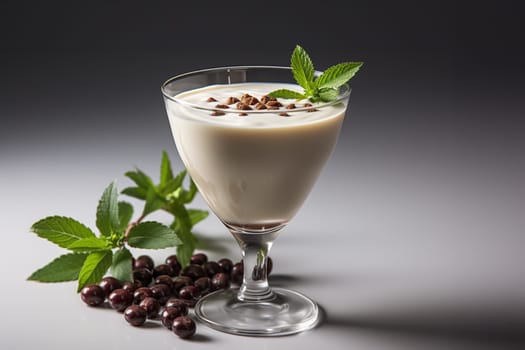 Velvet Eggnog Delight Cinnamon Dessert Martini Infused with Nutmeg for Holiday Toast