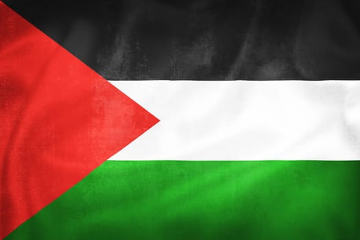 Grunge 3D illustration of Palestine flag, concept of Palestine 