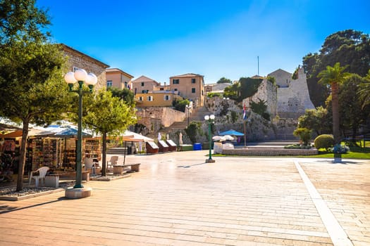 Town of Rab historic square and architecture view, archipelago of Croatia