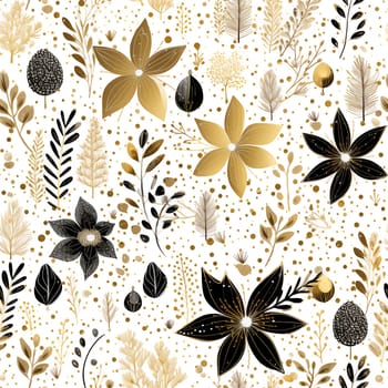 Luxury Christmas patterns. Black and Gold Texture luxury Christmas patterns. AI Generated.