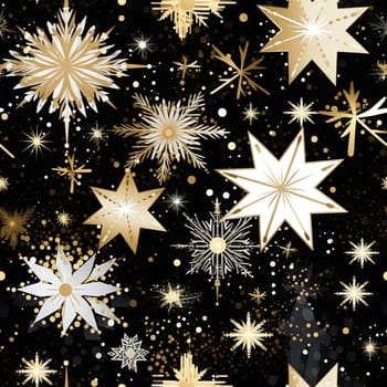 Luxury Christmas patterns. Black and Gold Texture luxury Christmas patterns. AI Generated.