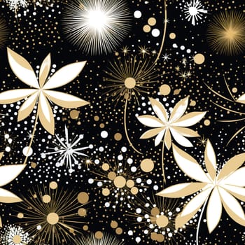 Luxury Christmas patterns. Black and Gold Texture luxury Christmas patterns. AI Generated.