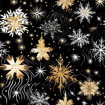 Luxury Christmas patterns. Black and Gold Texture luxury Christmas patterns. AI Generated.