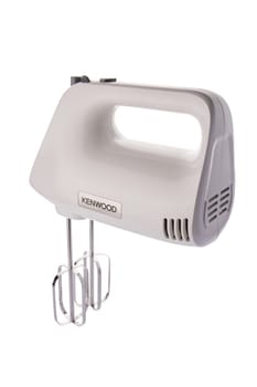 Electrical hand mixer isolated on a white background. Kitchen appliances for cooking
