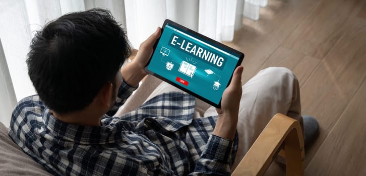 E-learning website with modish sofware for student to study online on the internet network