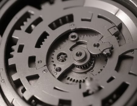 3d background with gears. High quality illustration