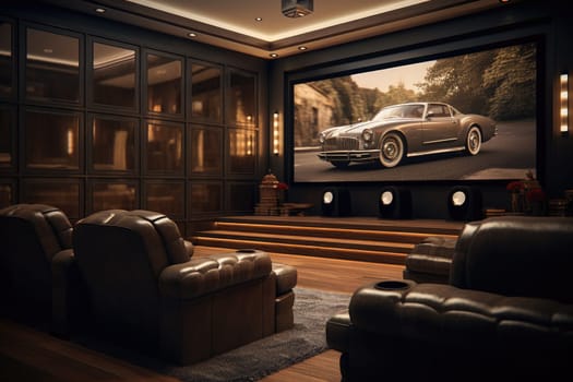 A home theater controlled by an automatic system