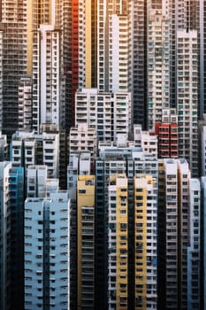 High density residential architecture city downtown buildings comeliness