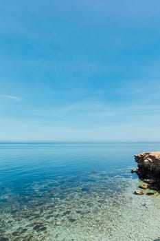 a shore blue sea sky sea voyage nature walk