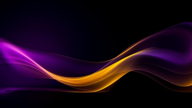 Beautiful luxury 3D modern abstract neon red purple yellow background composed of waves with light digital effect in futuristic style