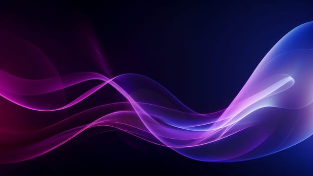 Beautiful luxury 3D modern abstract neon red purple pink background composed of waves with light digital effect in futuristic style