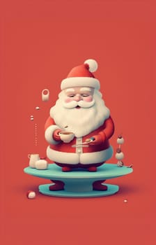 domicile man new christmas year room time merry father beverage house santa claus caucasian holiday lifestyle cute male home mug hot tinsel. Generative AI.