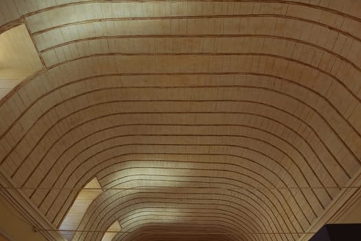 wood texture, close-up ceiling with light wood there is a place for an inscription. High quality photo