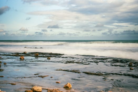 beautiful seascape, there is a place for an inscription. High quality photo