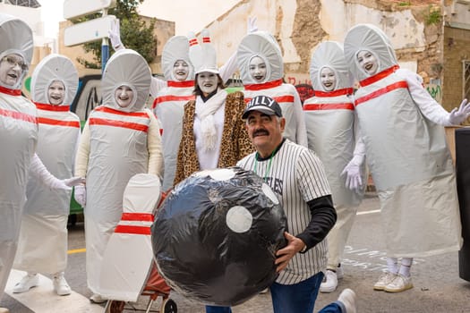 Carnival in Torrevieja, Spain February 12, 2023. High quality photo