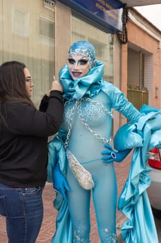 Carnival in Torrevieja, Spain February 12, 2023. High quality photo