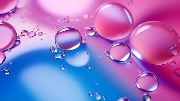 wallpaper with bubbles and colorful liquid - abstract background - AI generative