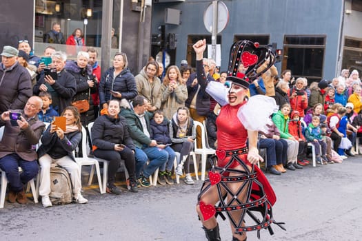 Carnival in Torrevieja, Spain February 12, 2023. High quality photo