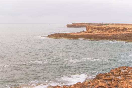 Beautiful view of the seashore,storm waves.Beautiful sea background. High quality photo