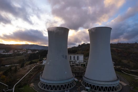 Power plant for the exploitation of boraciferous blowers for the production of electricity in Tuscany, Italy 
