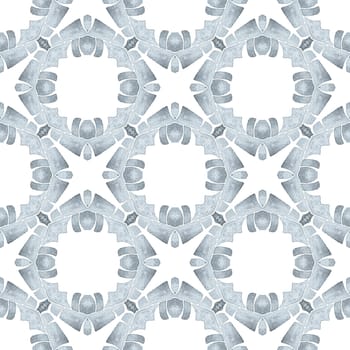 Hand drawn tropical seamless border. Black and white cute boho chic summer design. Tropical seamless pattern. Textile ready sublime print, swimwear fabric, wallpaper, wrapping.