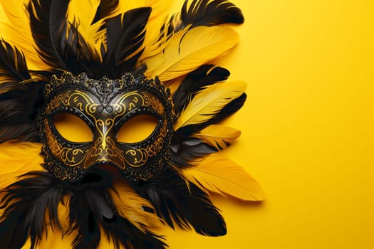 gold venetian mask isolated on a background. High quality photo
