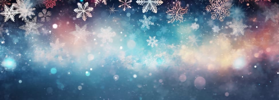 party white year pastel fantasy christmas shiny background shine gradient illustration snowflakes star new glowing defocused bright light bokeh flower abstract texture. Generative AI.