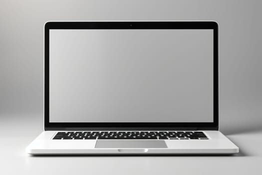 Laptop computer on white background, Generate with Ai. High quality photo