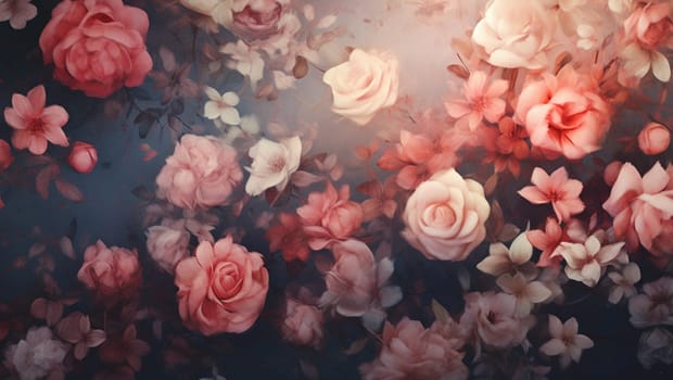 Background of flowers. Abstract background with lots of colors. High quality photo