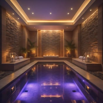 Luxury spa interior design. generative ai