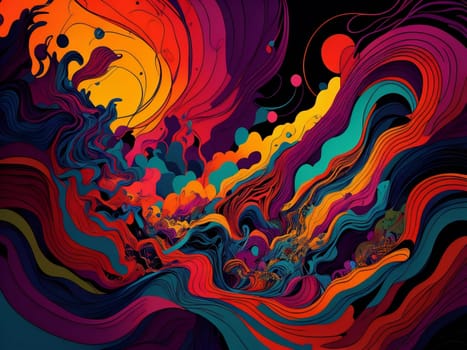 Abstract colorful background. Vector illustration for your design. generative ai