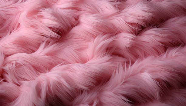 Pink wool , soft fur texture , beautiful Wool hair , Abstract fabric background , natural sheep skin top view Pastel pink colored colorful