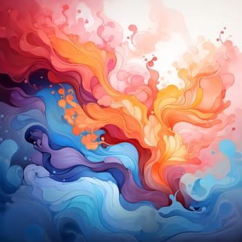 Multicolored and Colorful abstract background. Illustration for cover, interior design. Generative AI