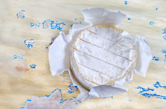 French soft Camembert cheese, original Camembert de Normandie