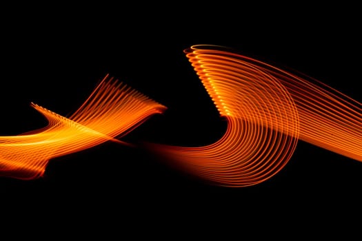 Neon design elements light glow and flash technology abstract background. High quality photo