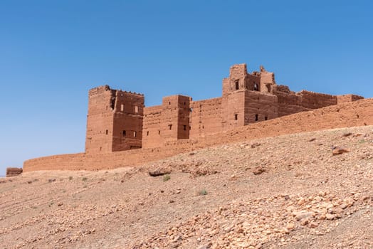 Beautiful mediaeval castle in Tamenougalt in the Draa valley in Morocco