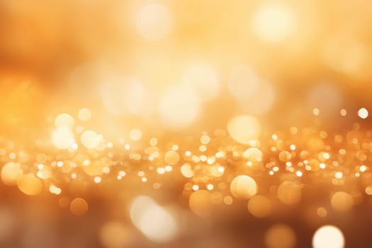 gold bokeh abstract background. AI Generated