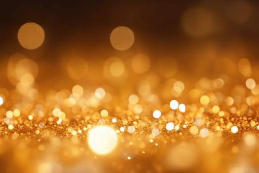gold bokeh abstract background. AI Generated