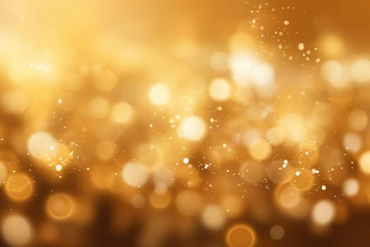 gold bokeh abstract background. AI Generated