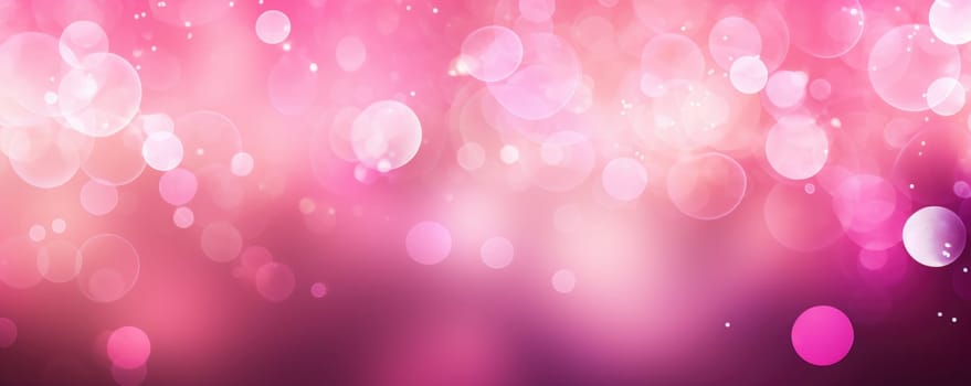 pink bokeh abstract background. AI Generated