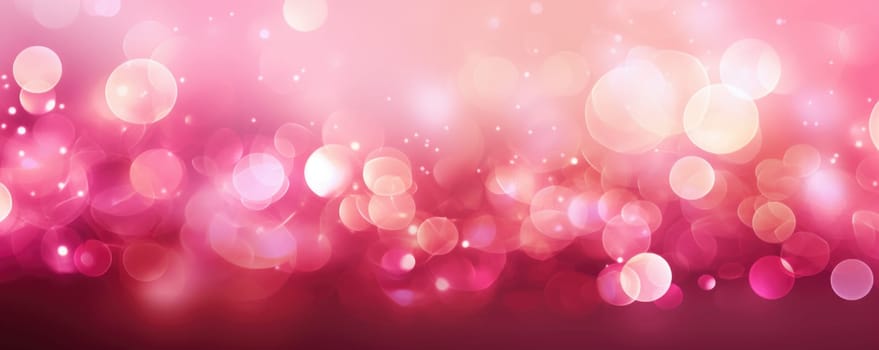 pink bokeh abstract background. AI Generated