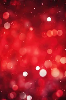 red bokeh abstract background. AI Generated