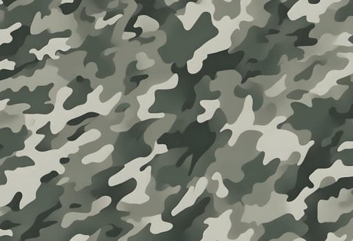 Camouflage seamless pattern. Trendy camo style, repeat. Gray texture, military army green hunting Generate AI