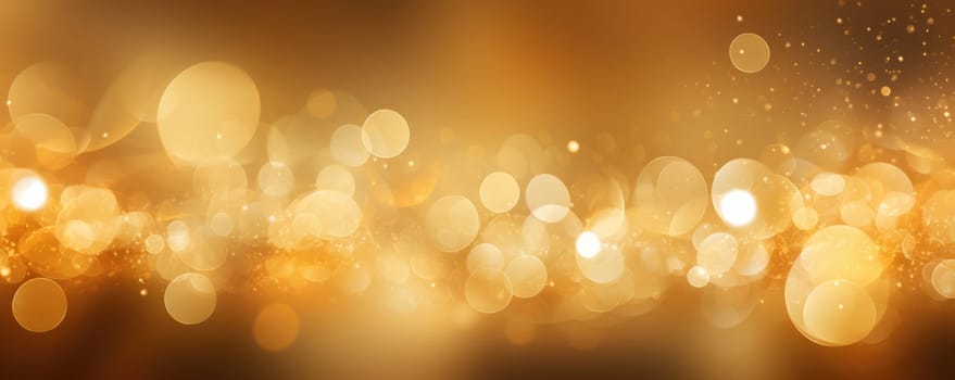 gold bokeh abstract background. AI Generated