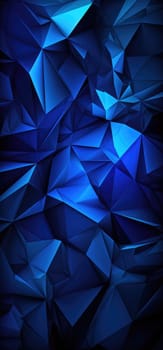 Explore the depth of abstract wallpaper bold graphic illustration - Generative AI. Cube, minimal, wallpaper, blue.