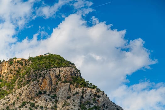 Tunektepe mountain peak in Konyaalti district of Antalya